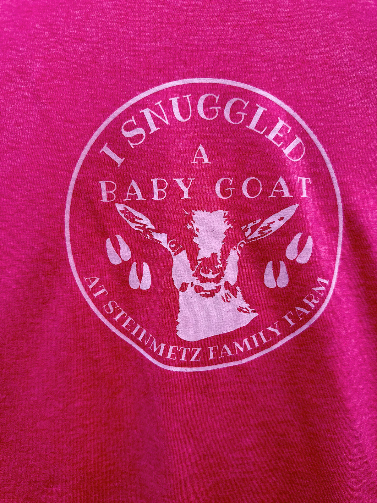 Kids- I Snuggled a Baby Goat Short Sleeve Shirt