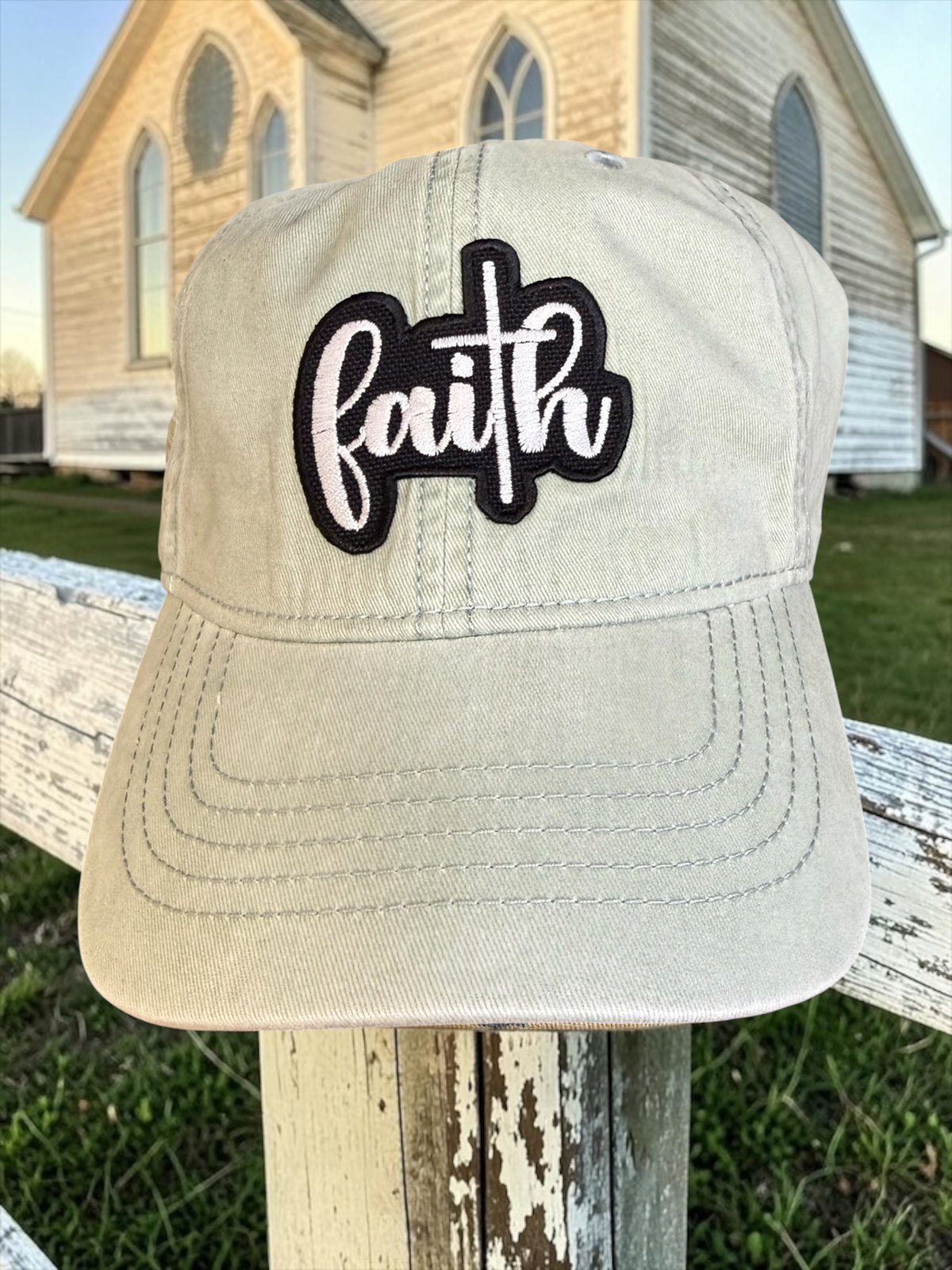 Embroidered Faith Hats