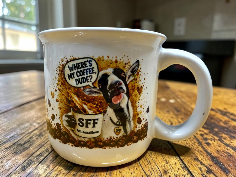 Pep: "Dude Where's My Coffee?" Mug