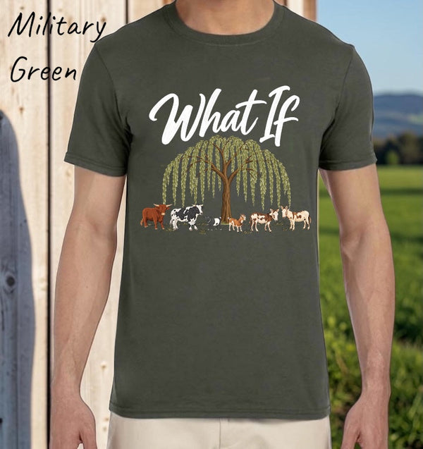 Farm Crew artwork reference on an existing shirt, not a photograph of the zip hoodie. The purchased full-zip hoodie has this large design on its back.