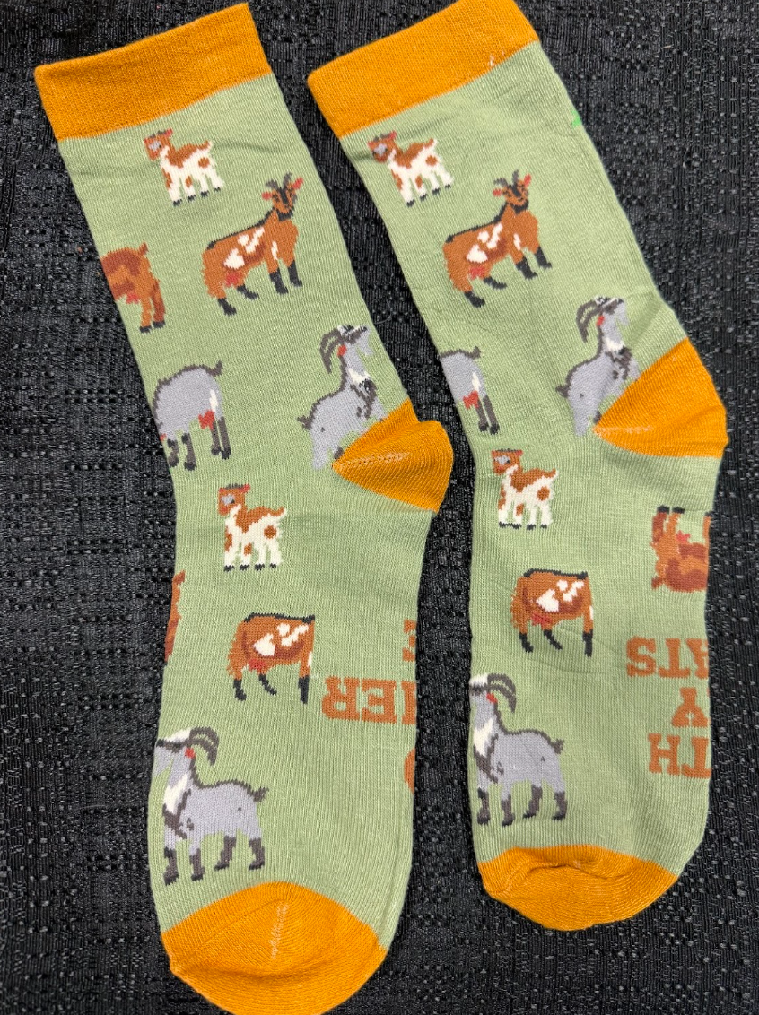 Goat Socks w/ Sayings