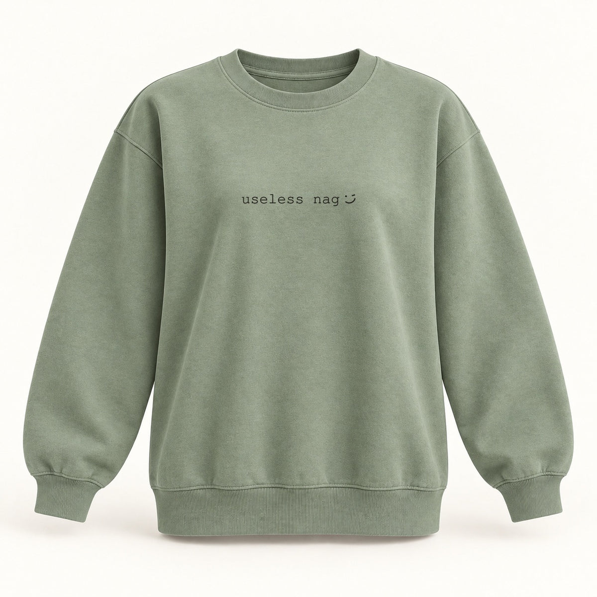 useless nag crewneck sweatshirt in sage